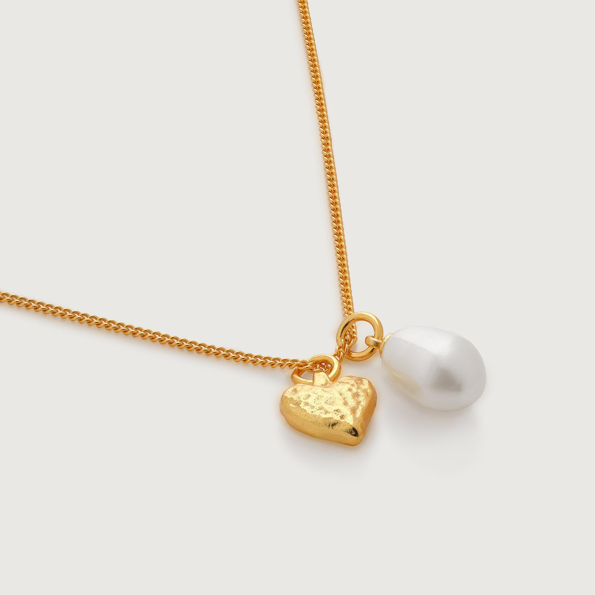 Heart & Pearl Necklace