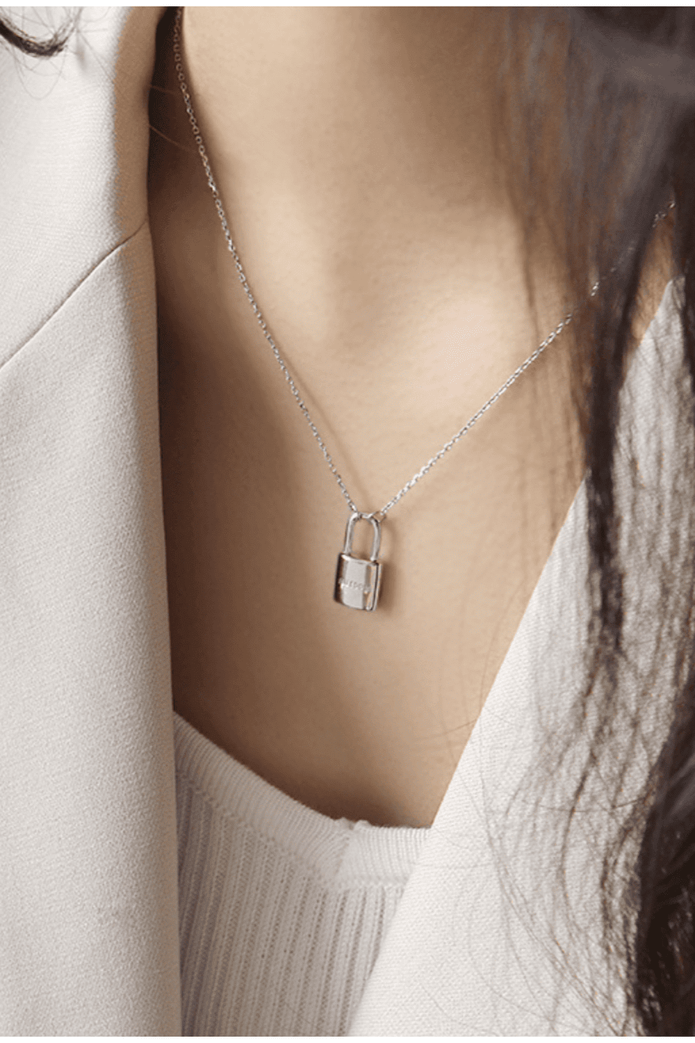 Freedom on Lock Necklace