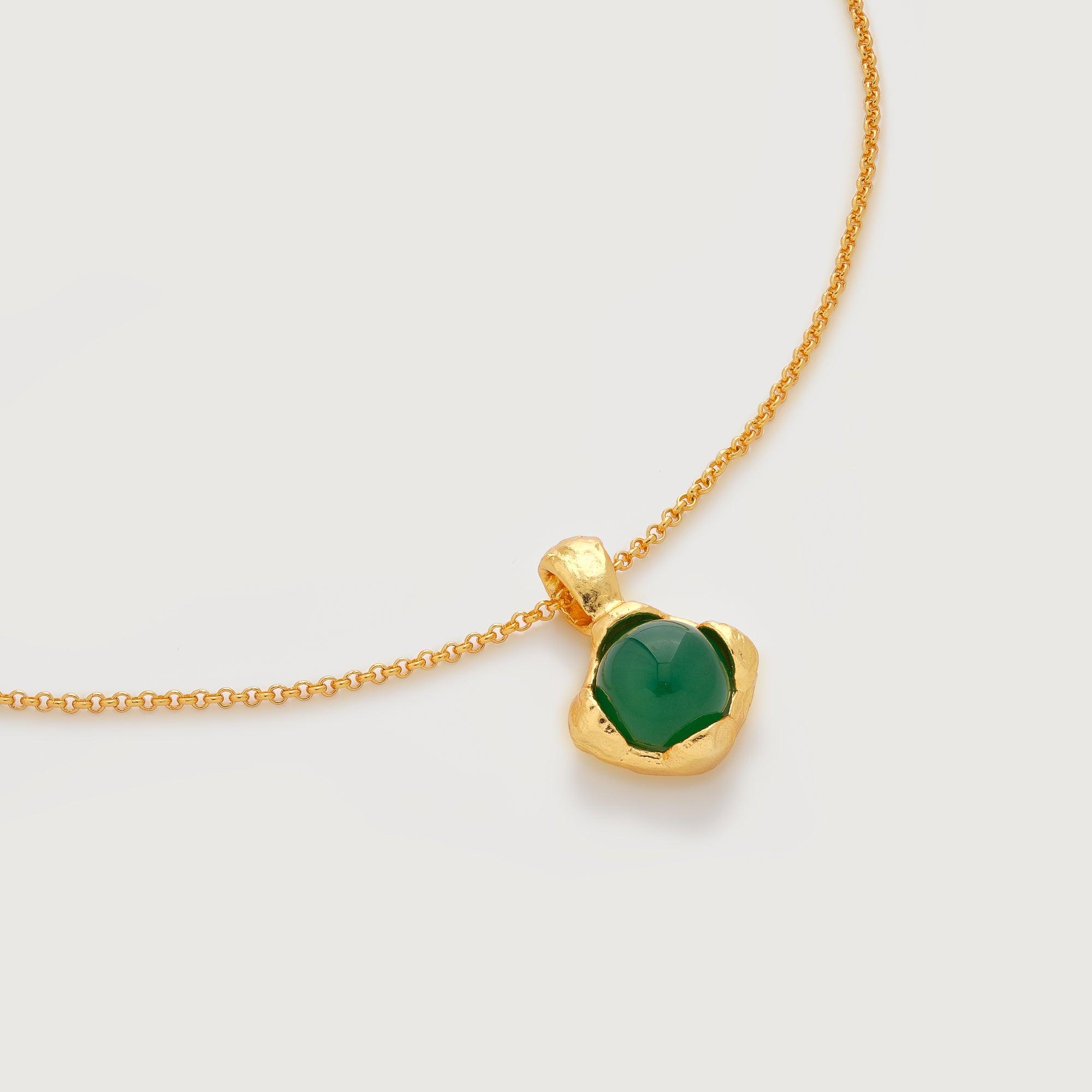 Green Gem Pendant Necklace