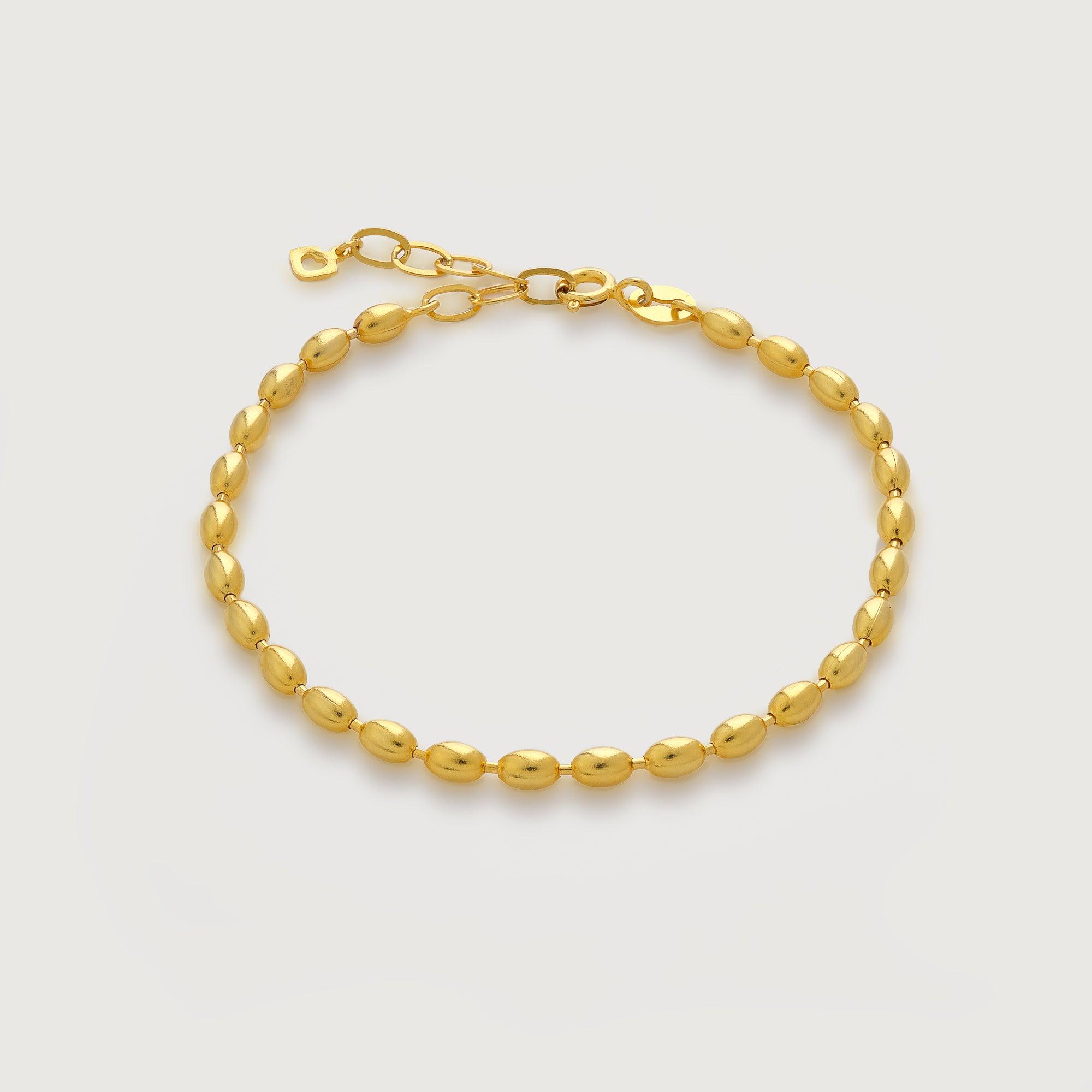 3D Ovals Pelline Chain Bracelet