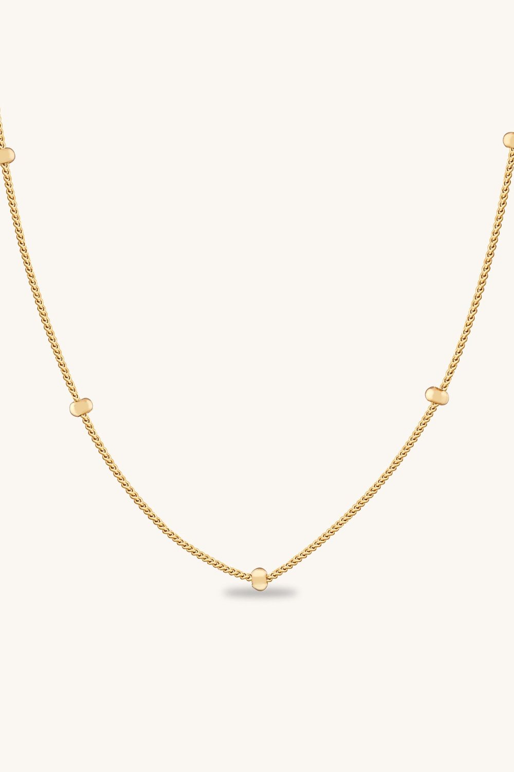 Tiny Beads Subtle Chain Necklace